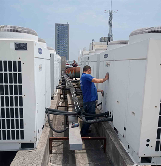 石鼓中央空调制热和不制冷系统维修方法